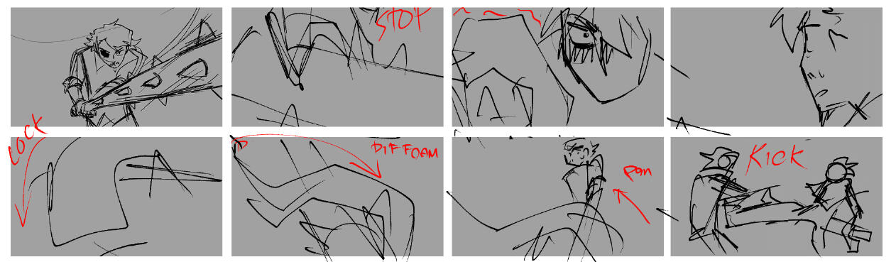 Cut - sequence 3 fight attack refined