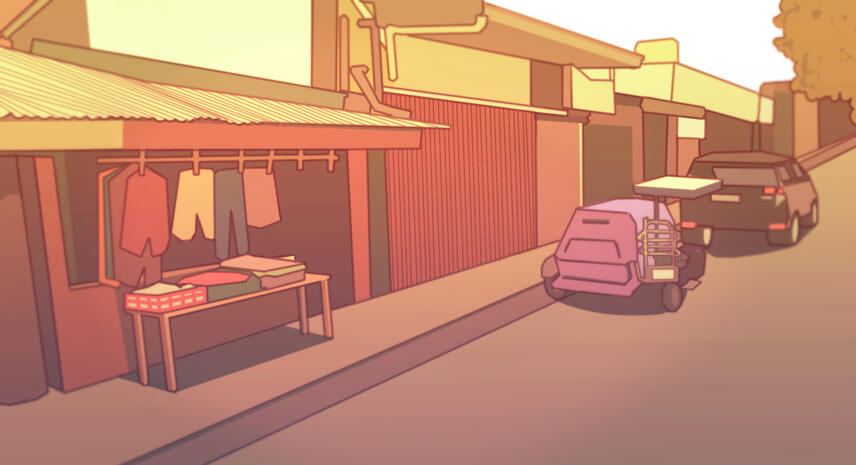 philippine street background