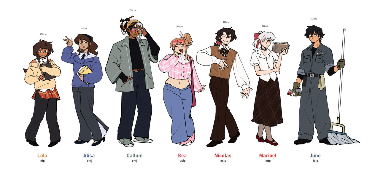 Scoop Team character lineup